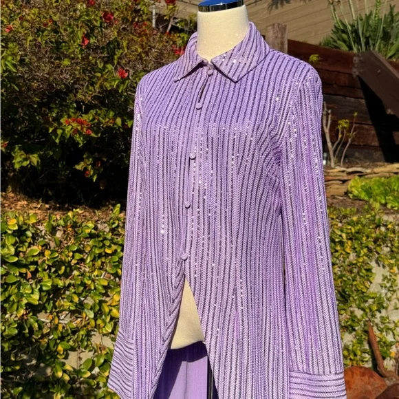 Stine Goya sequin embellished longline high-low tunic - Picture 4 of 10